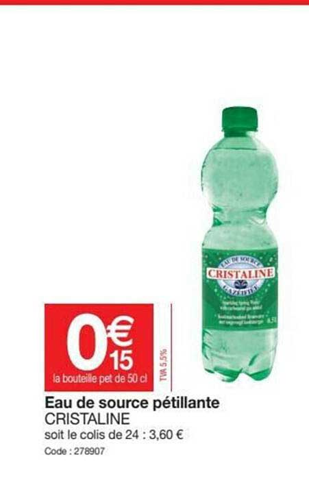 Eau De Source Pétillante Cristaline