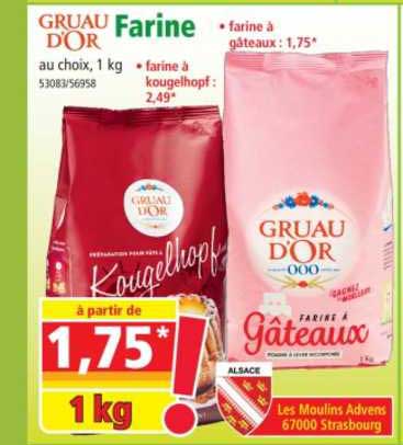 farine gruau d'or