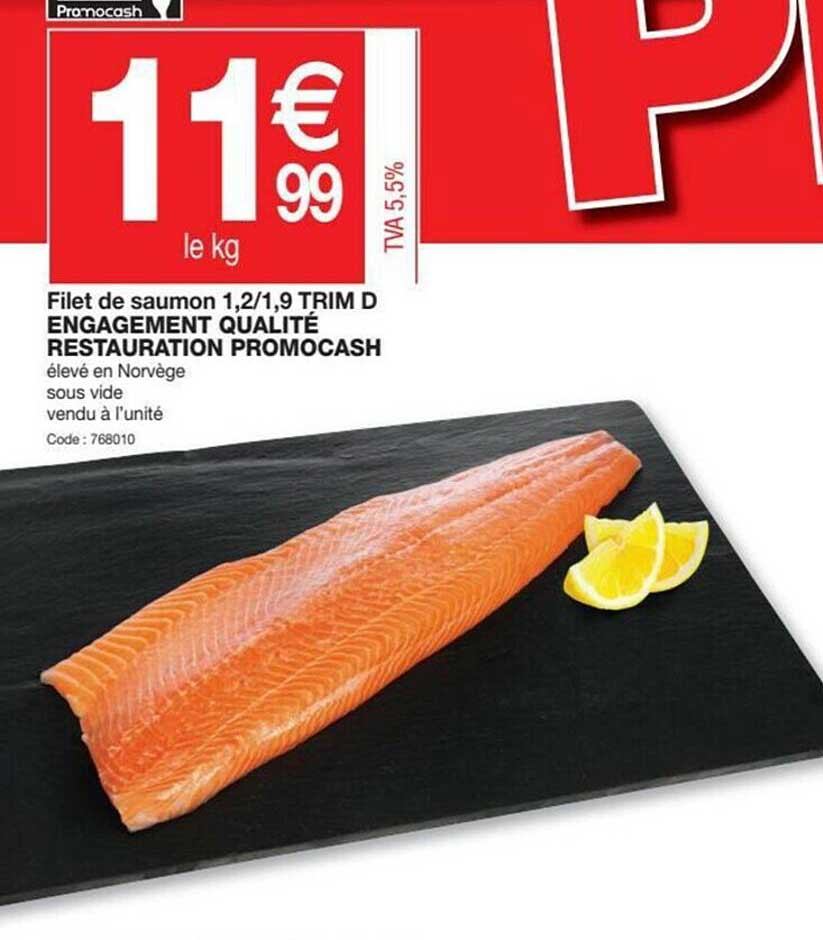 filet de saumon 1.2-1.9 trim d engagement qualité restauration promocash