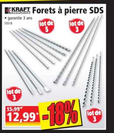 forets à pierre sds kraft werkzeuge