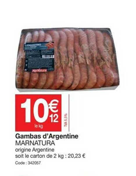 gambas d'argentine marnatura