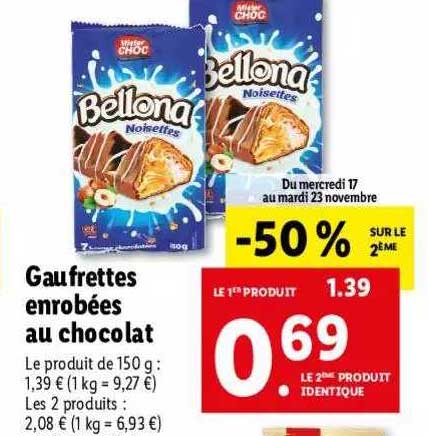 Gaufrettes Enrobées Au Chocolat