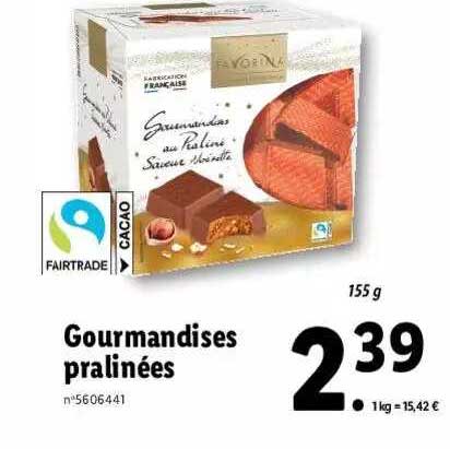 gourmandises pralinées favorina