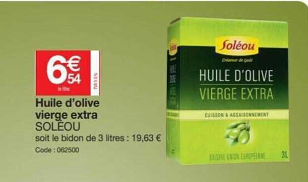Huile D'olive Vierge Extra Soléou