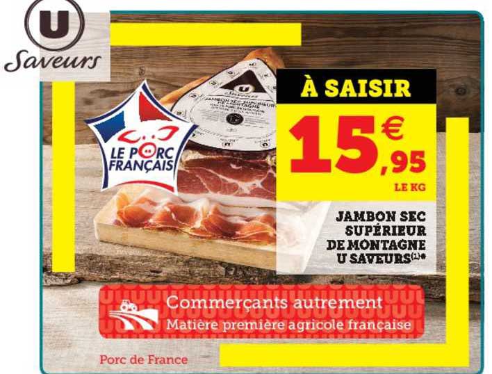 Jambon Sec Supérieur De Montagne U Saveurs