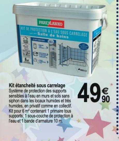 kit étancheité sous carrelage