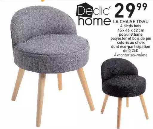 la chaise tissu declic' home