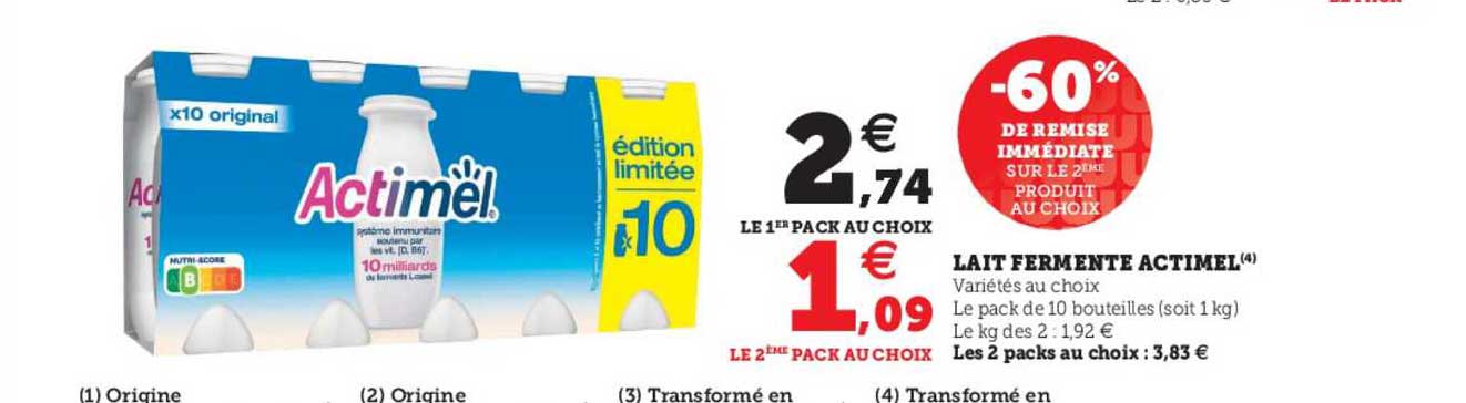 Lait Fermenté Actimel