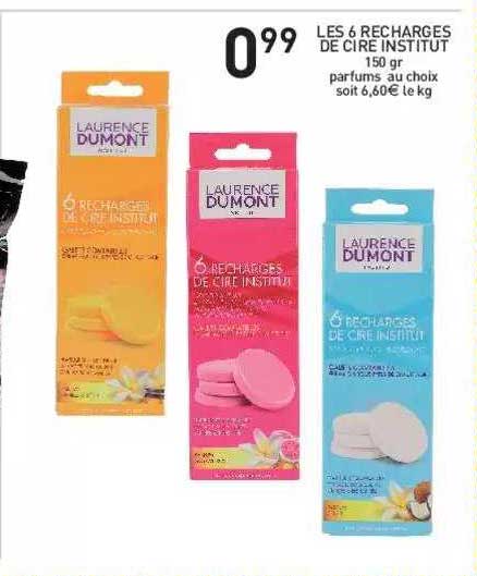 les 6 recharges de cire institut laurence dumont