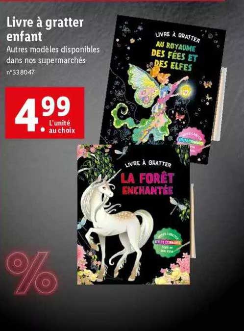 livre à gratter enfant