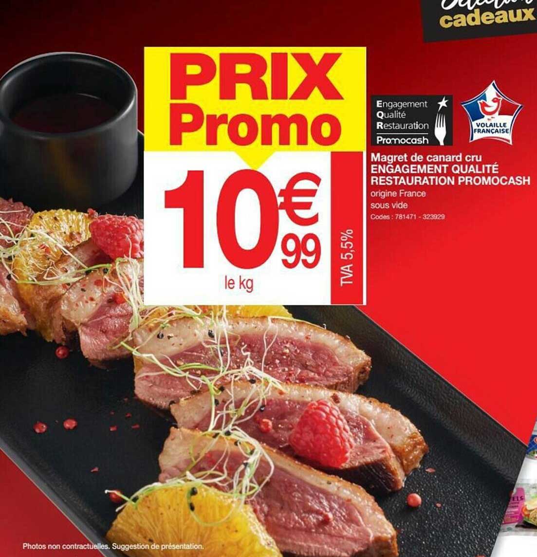 magret de canard cru engagement qualité restauration promocash