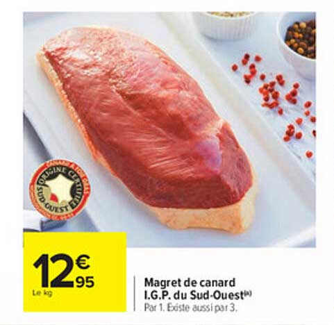 magret de canard i.g.p. du sud-ouest