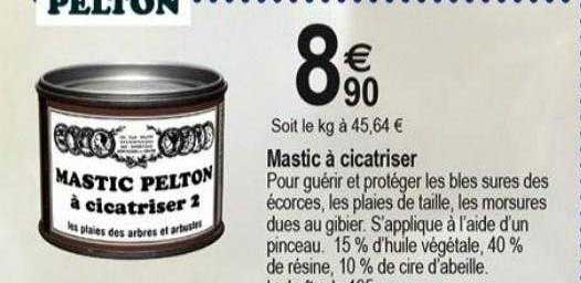 mastic à cicatriser