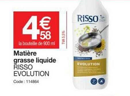 matière grasse liquide risso évolution