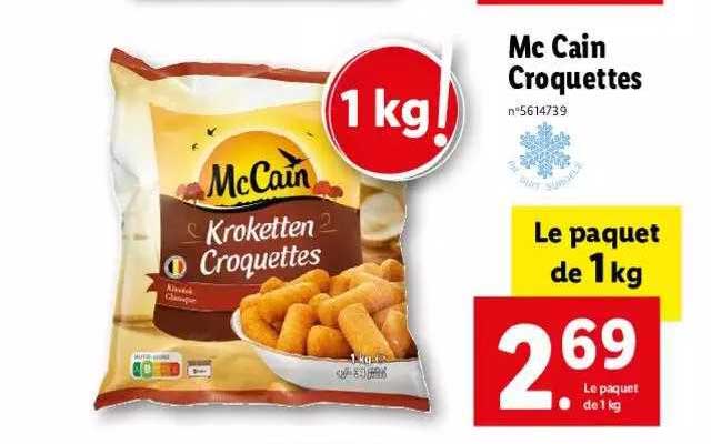 mc cain croquettes
