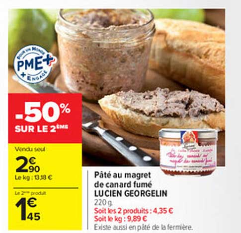 pâté au magret de canard fumé lucien georgelin