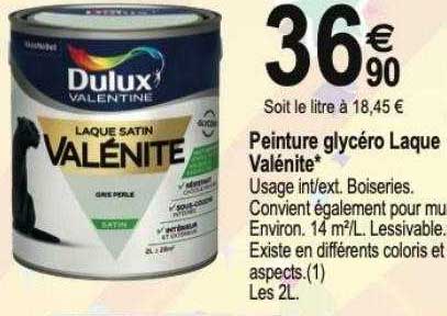 peinture glycéro laque valénite dulux valentine