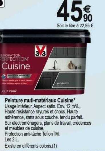 peinture multi-matériaux cuisine v33