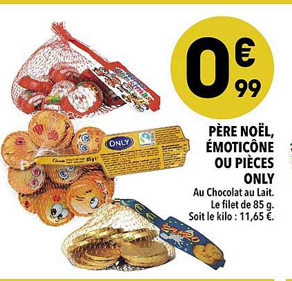père noël, émoticône ou pièces only