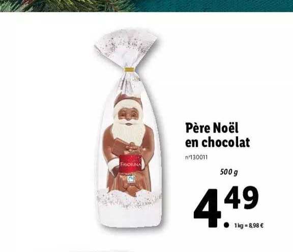 père noël en chocolat