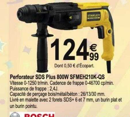 perforateur sds plus 800w sfmeh210k-qs