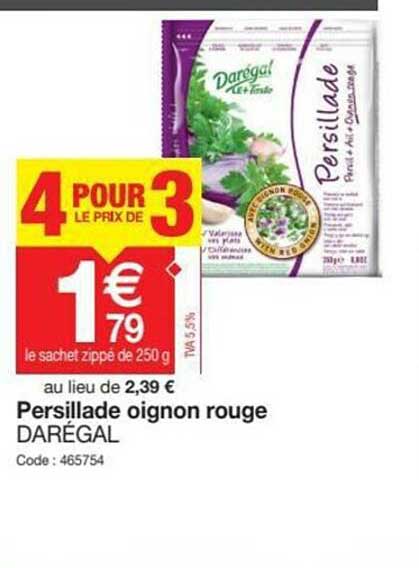 Persillade Oignon Rouge Darégal