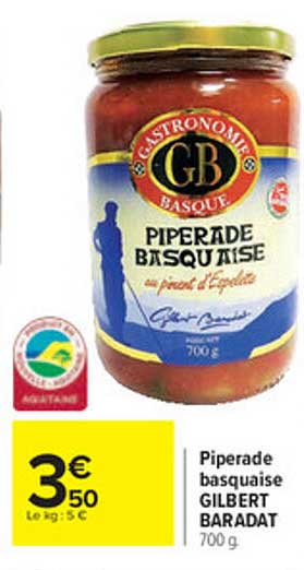 piperade basquaise gilbert baradat