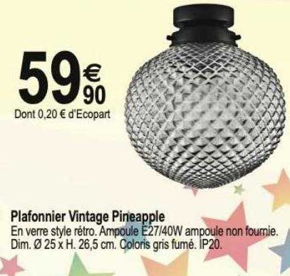 Plafonnier Vintage Pineapple