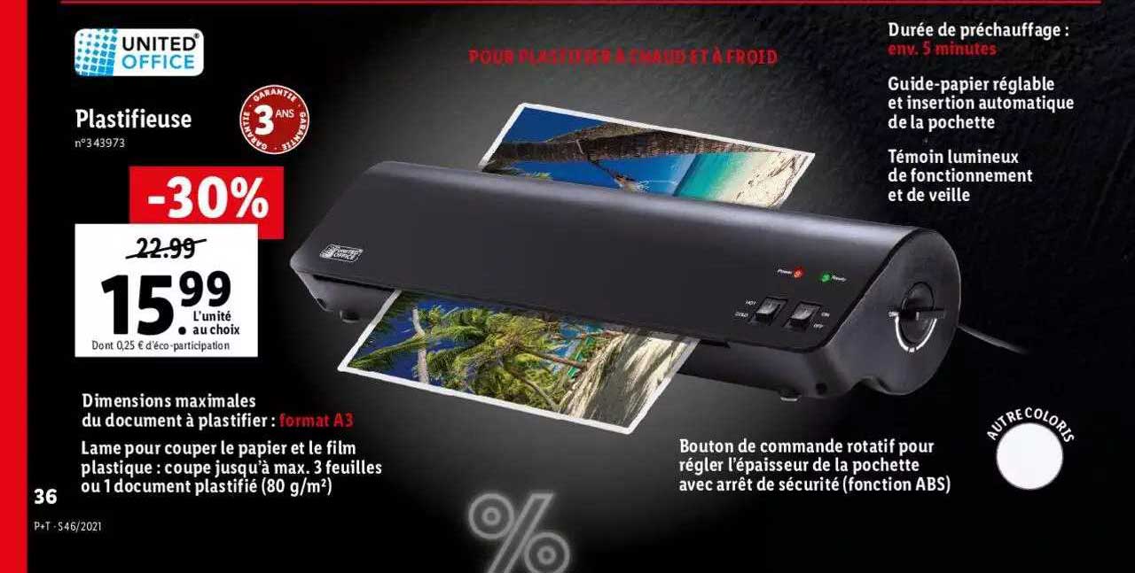 plastifieuse united office
