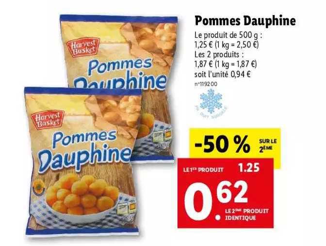 pommes dauphine harvest busket