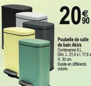 Poubelle De Salle De Bain Akira