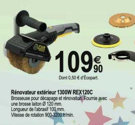 rénovateur extérieur 1300w rex 120c