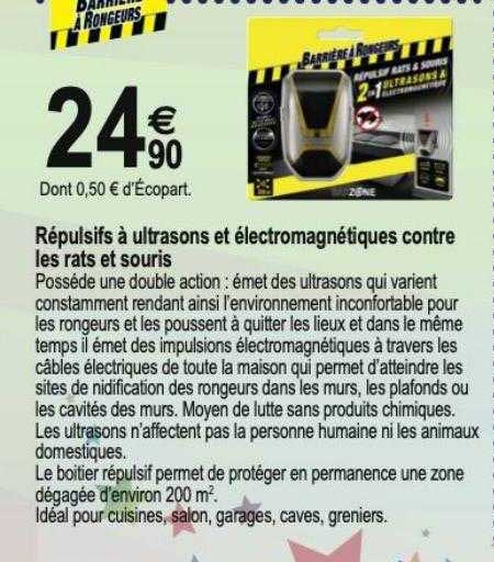 répulsifs à ultrasons et électromagnétiques contre les rats et souris