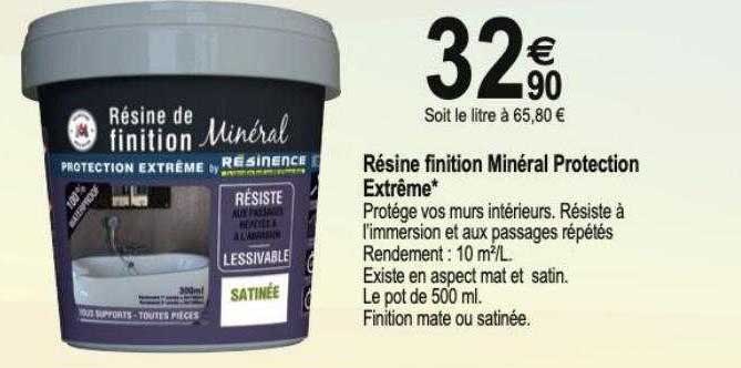 résine finition minéral protection extrême
