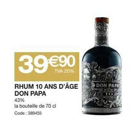 rhum 10 ans d'âge don papa