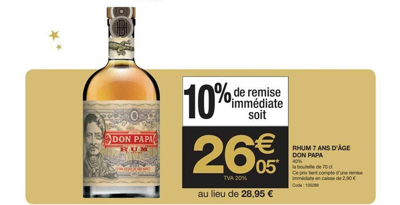 rhum 7 ans d'âge don papa