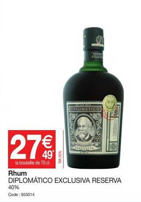 rhum diplomático exclusiva reserva