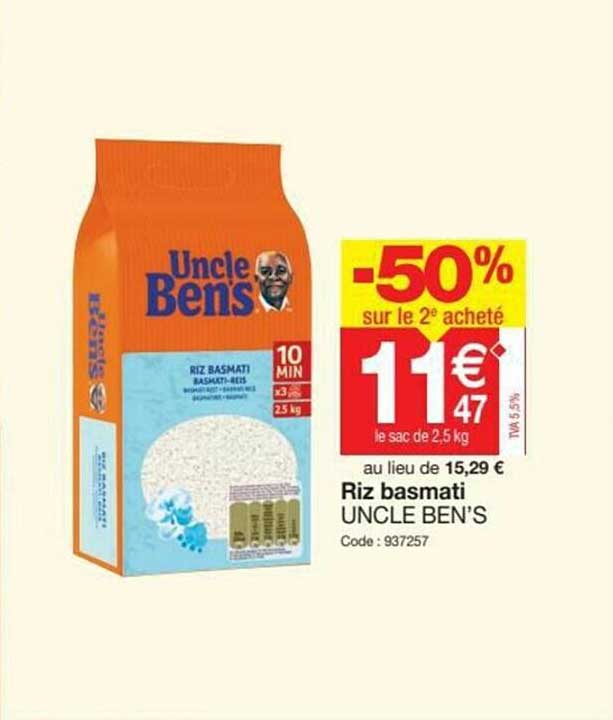riz basmati uncle ben's