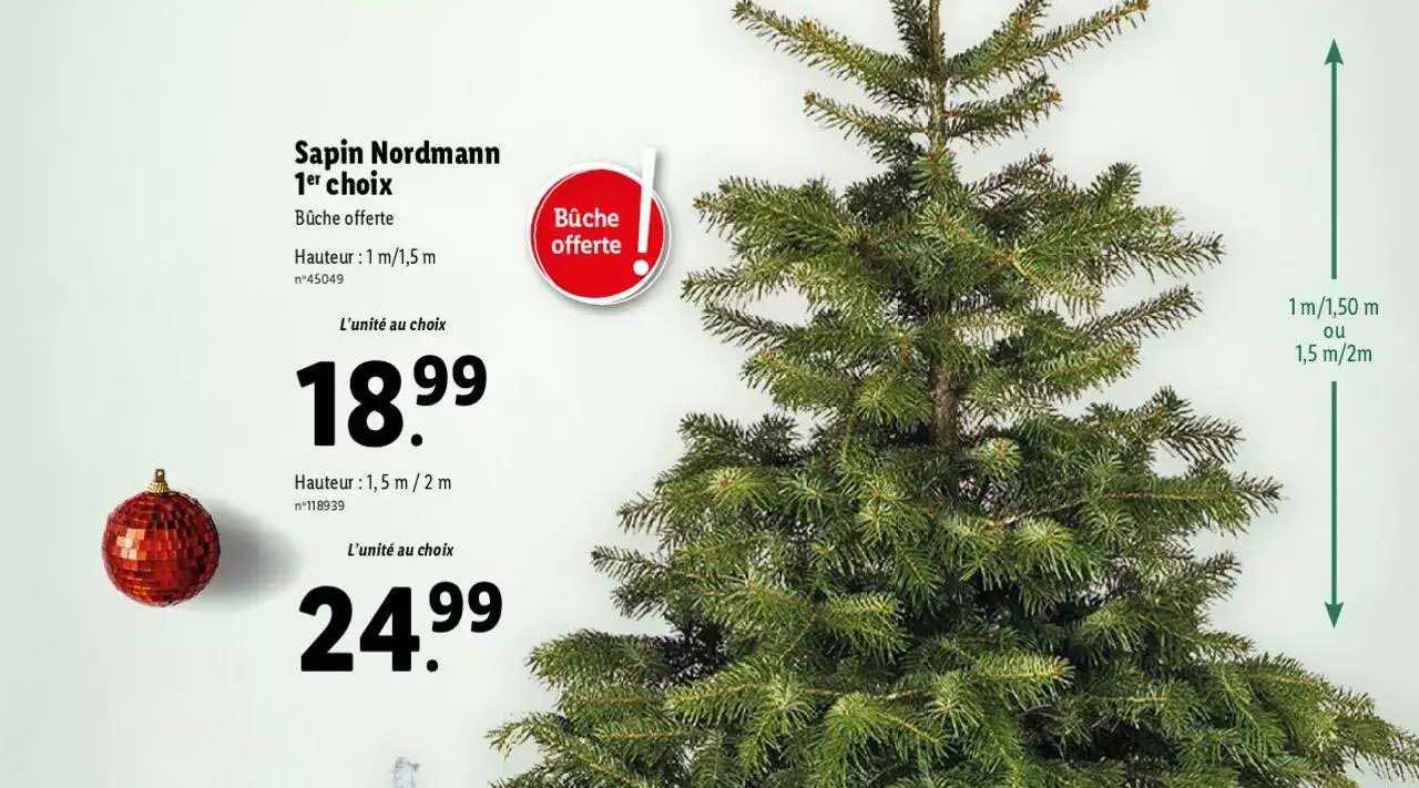 sapin nordmann 1er choix