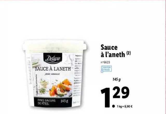 sauce à l'aneth deluxe