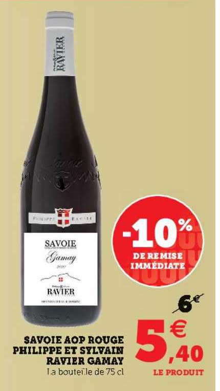 savoie aop rouge philippe et sylvain ravier gamay