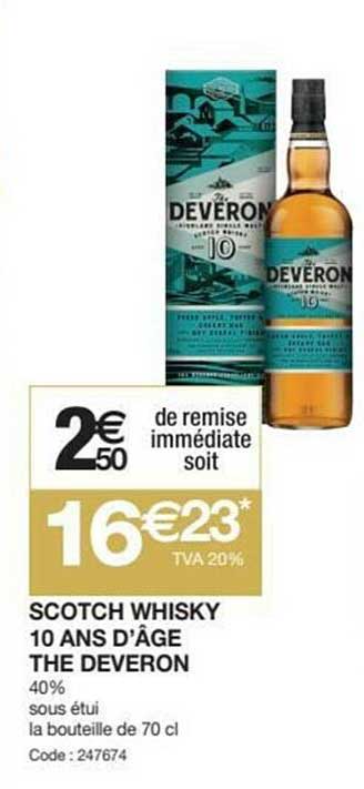 scotch whisky 10 ans d'âge the deveron