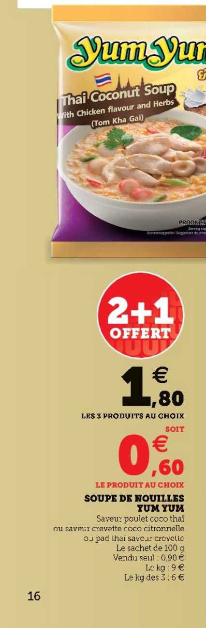 soupe de nouilles yum yum