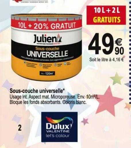 sous-couche universelle dulux valentine