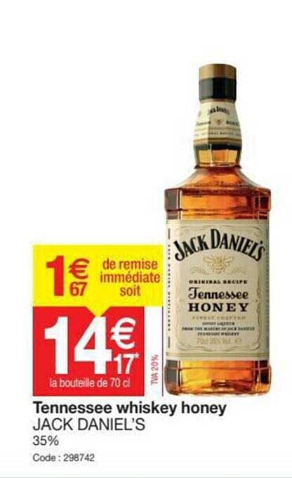 Tennessee Whiskey Honey Jack Daniel's