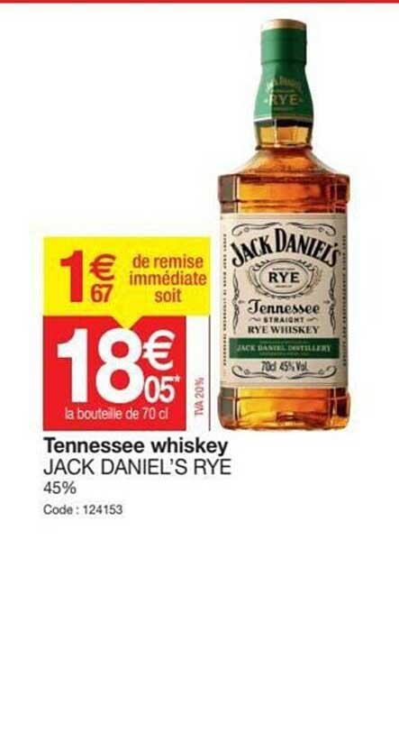 tennessee whiskey jack daniel's rye