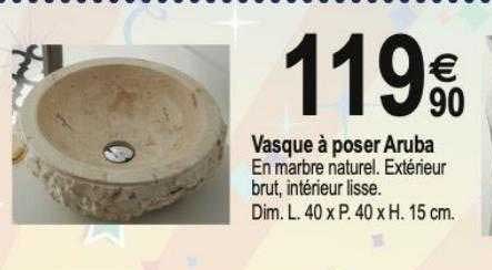 vasque à poser aruba