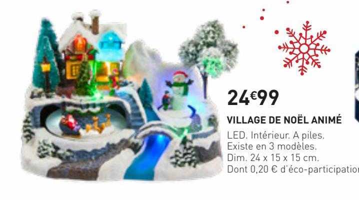 village de noël animé