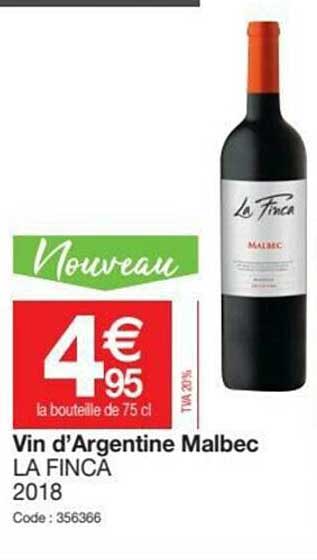 vin d'argentine malbec la finca