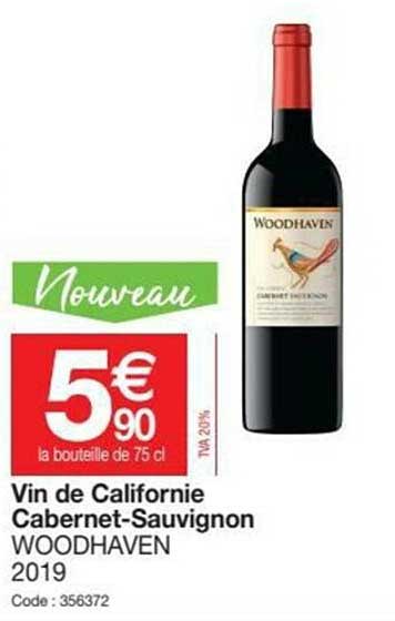 vin de californie cabernet-sauvignon woodhaven 2019